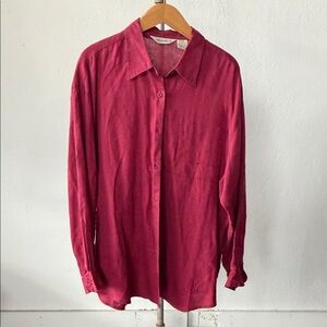 Eddie Bauer Linen Button-up Women’s Large